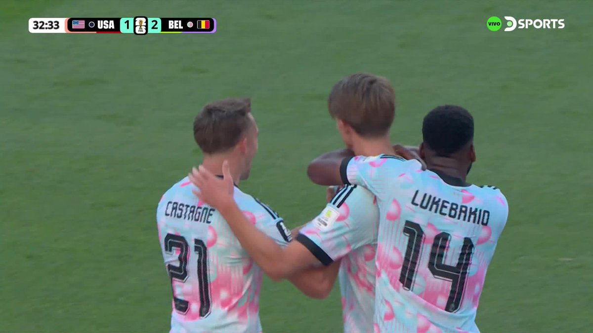 ¡OTRA VEZ BÉLGICA EN VENTAJA! Luego del empate de Estados Unidos, Charles De Ketelaere anotó el 2-1 para los Diablos Rojos.