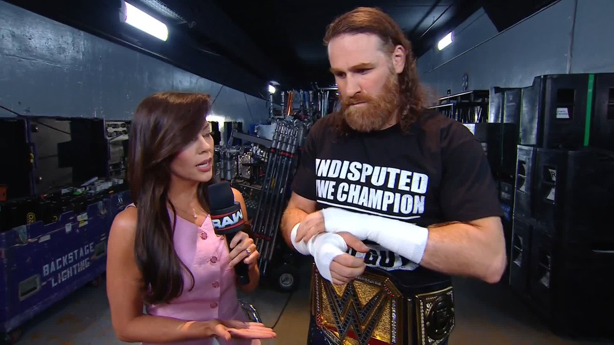 "I'm a good guy" 👀 Sami Zayn reacts to the news that Cody Rhodes is not eligible to compete tonight.