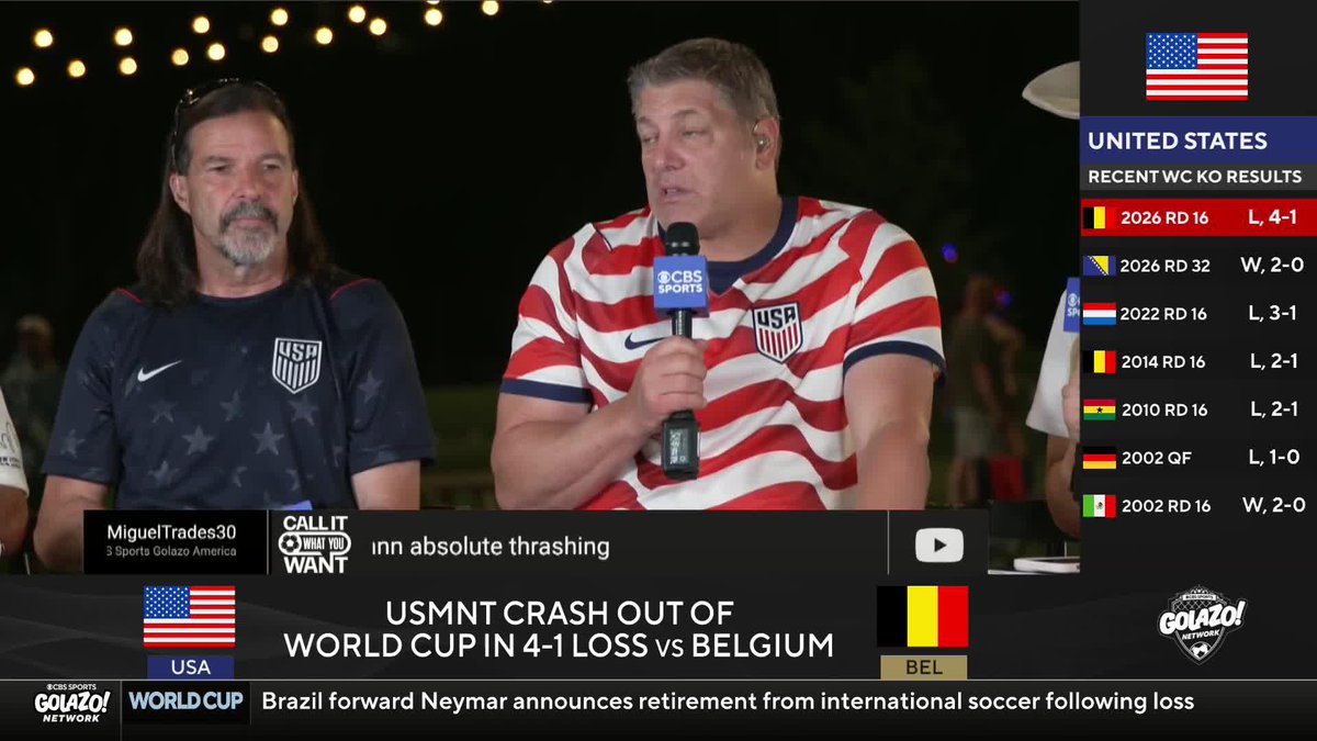 "I think our biggest fears were realized, right?" Tony Meola on the USMNT's disappointing World Cup exit 🇺🇸