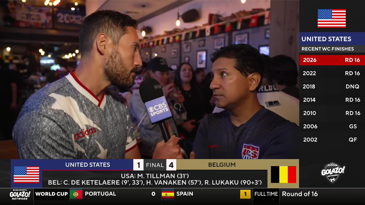 "Every time we make it to the World Cup, we play like amateurs." This USMNT fan tells Nico Cantor what he believes is holding the USMNT back 🗣️
