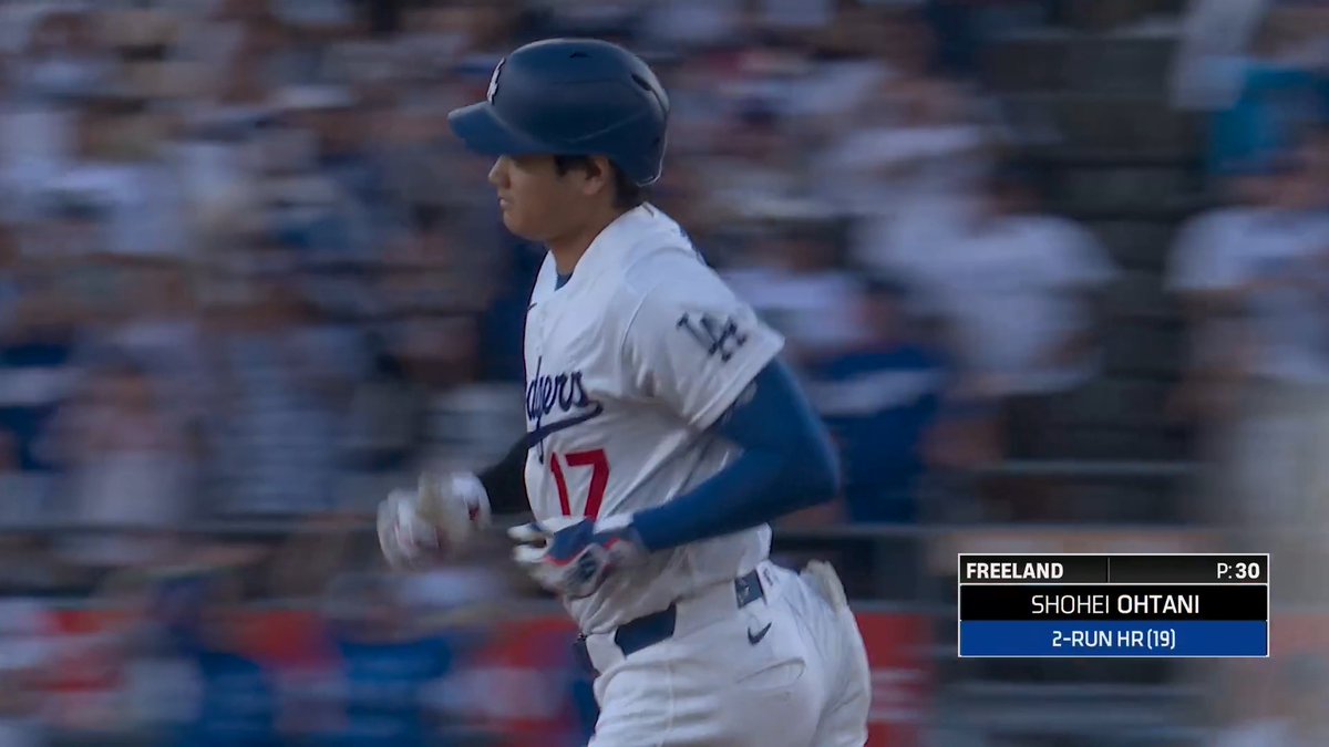 大谷翔平が第19号ホームラン🔥 値千金の逆転2ラン本塁打 メジャー通算299号HR!300号まであと1本 打率.290 19本塁打 OPS.936 ①中直②本塁打 #大谷翔平 #ドジャース