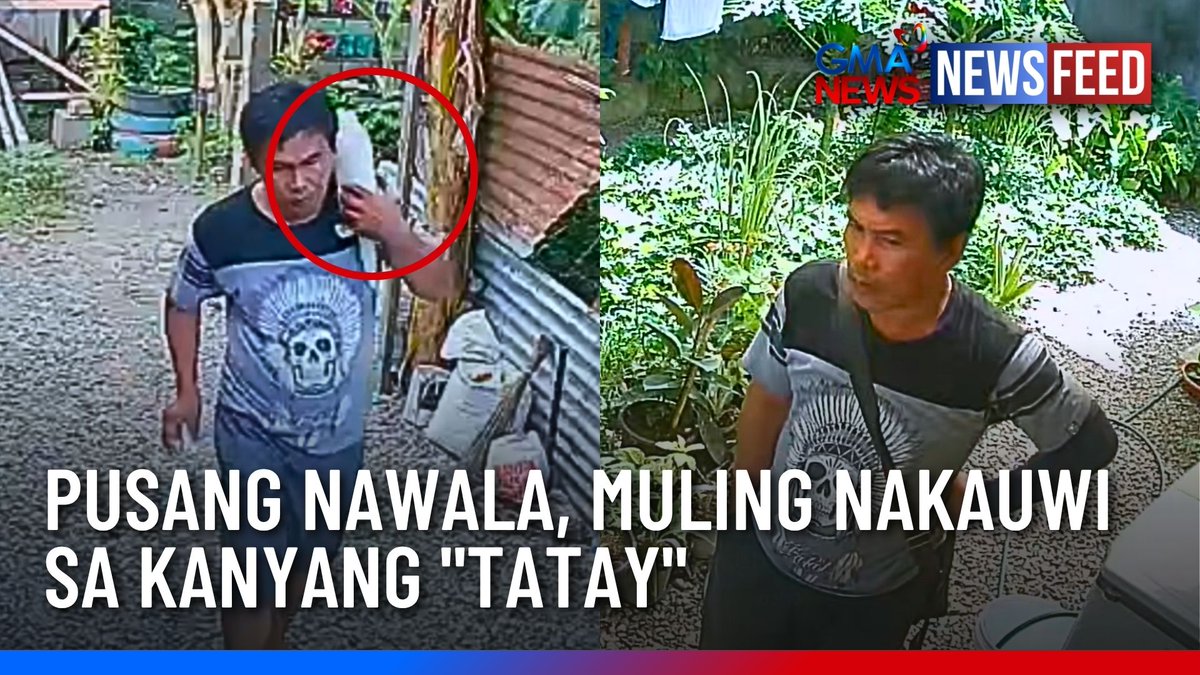 Pusang nawala, muling nakauwi sa kanyang "Tatay" | GMA News Feed NASAAN KA NA, CLOUD? Viral ang video kung saan kapansin-pansin ang pagkabalisa ni Tatay Richard nang malamang nawawala ang kanilang alagang pusa na si Cloud. Ang mga alagang hayop kasi ang kasalukuyang kasama ni Tatay Richard sa kanilang bahay. Ang muling pagkikita ng “mag-ama,” panoorin sa video na ito.