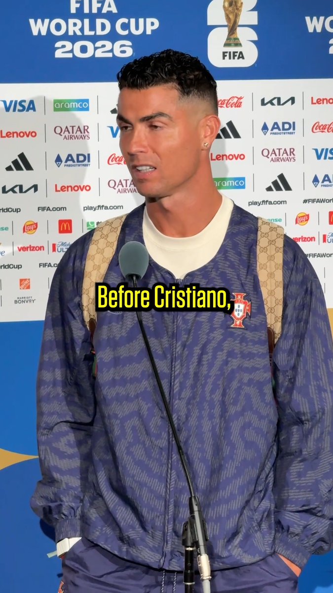 "Before Cristiano, Portugal had not won any titles." 🇵🇹💭 Cristiano Ronaldo reflects on what was his final World Cup appearance for Portugal.