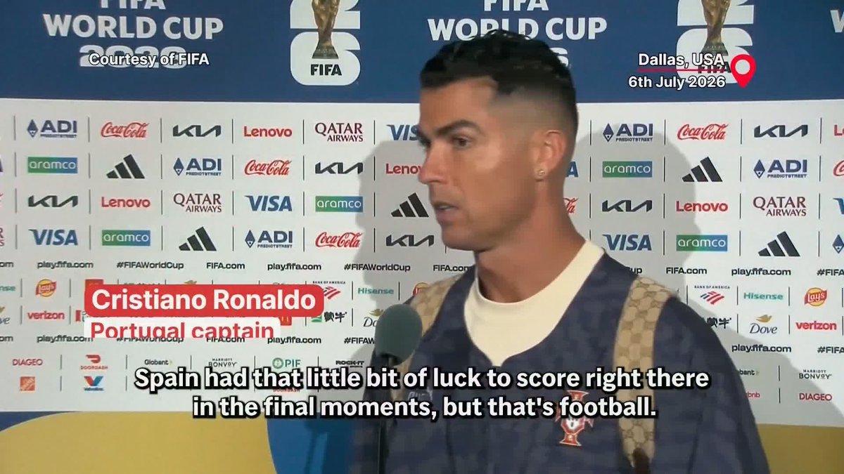 🗣️ 'It's true it's my last World Cup. I will have a think with my family and not make any decisions with a hot head" Cristiano Ronaldo on his future after seeing his World Cup dream end at the hands of Spain.