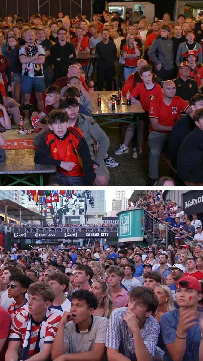 Belgium celebrate as the American dream comes to an end... 🇧🇪🇺🇸 The highs and lows of being a football fan 🥲
