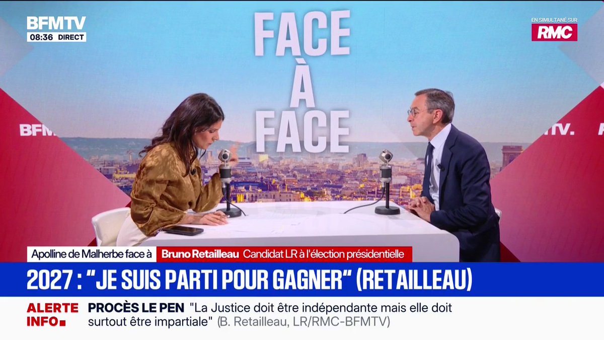 Présidentielle 2027: "Je suis parti pour gagner", assure Bruno Retailleau