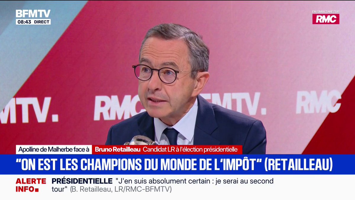 "L'intelligence artificielle est sans doute la plus grande bataille technologique que l'Histoire ait connue", estime Bruno Retailleau, candidat LR à la présidentielle