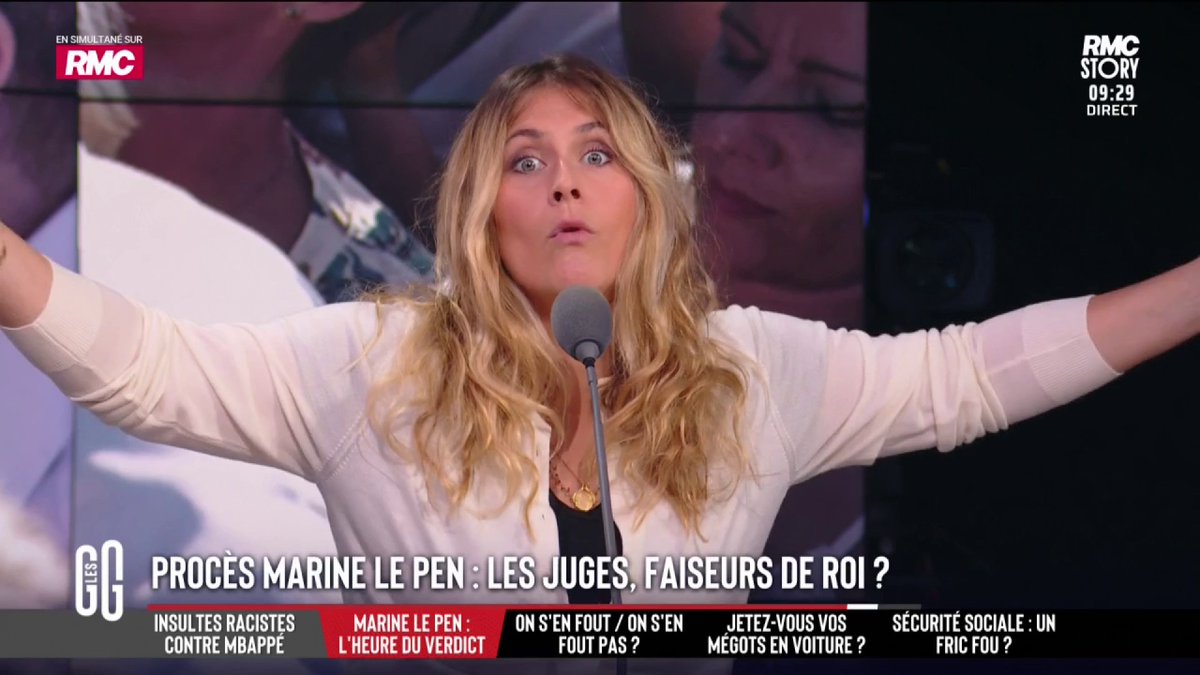 🧑⚖️ Procès de Marine Le Pen : la justice qui décide du sort de la favorite… Cela vous choque ? 🗣️ Flora Ghebali : "Il faut revenir au point de départ de ce sujet : Marine Le Pen a détourné de l'argent public. Les politiques ne sont pas au-dessus des lois." #GGRMC