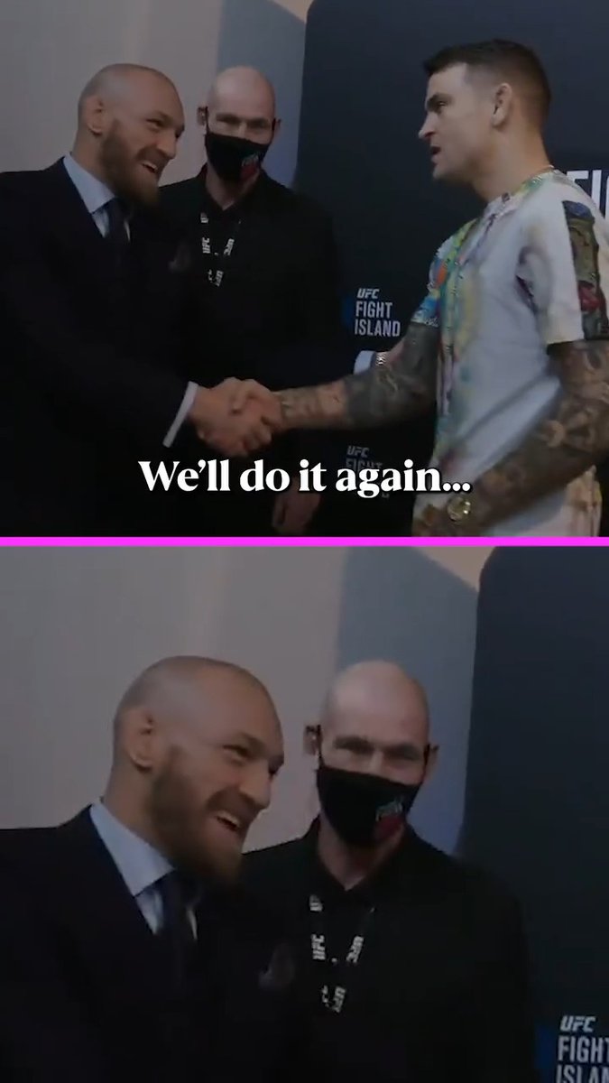 This interaction between Conor and Dustin... #UFC329 | Saturday | LIVE on TNT Sports Box Office