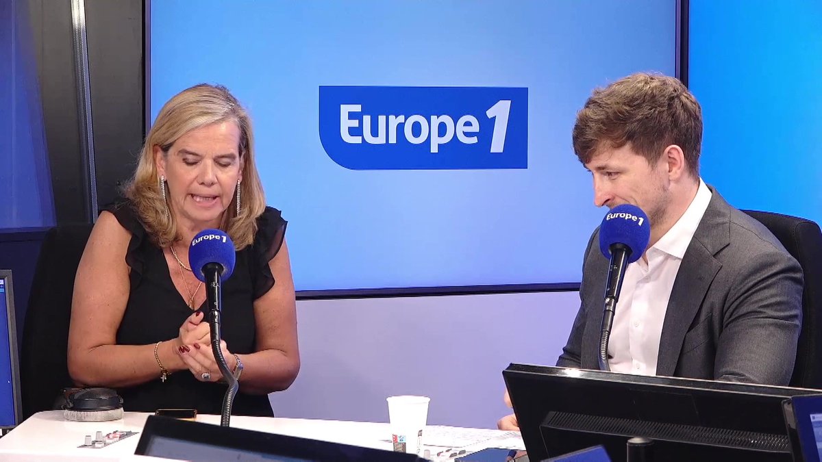 Marine Le Pen : "Qu'on l'aime ou qu'on l'aime pas, c'est la plus grande femme politique de la Ve République" déclare Gabrielle Cluzel dans #Europe1Info #Europe1