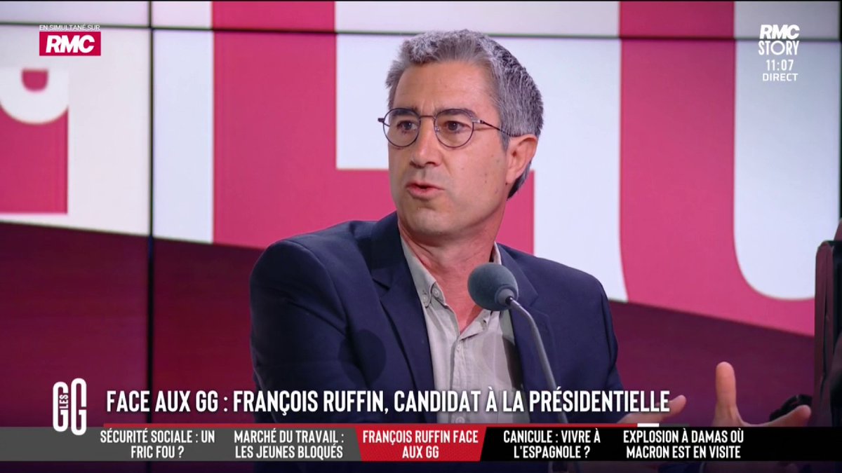 🎙️ François Ruffin : "On veut abolir les privilèges pour les anciens présidents. Ils ont à vie 3 collaborateurs, un logement, des bureaux, un chauffeur avec véhicule... ça nous coûte 2 millions € par an et par président." #GGRMC