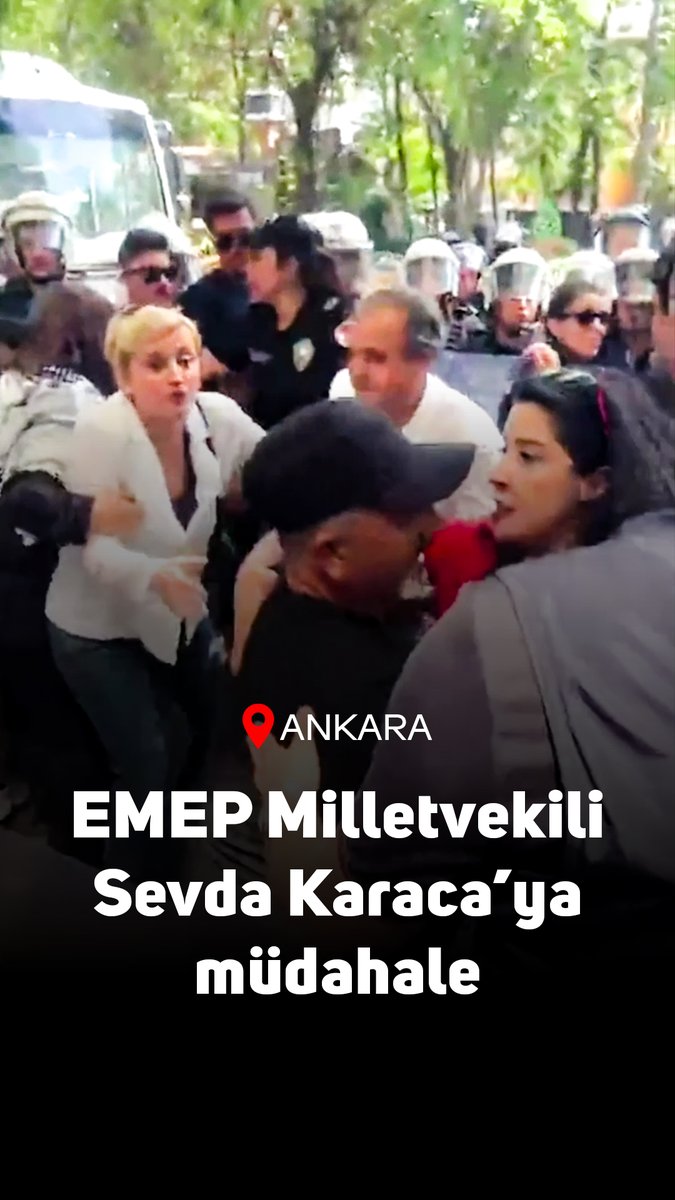 NATO'ya Hayır Koordinasyonu'nun, Ankara'da başlayan NATO Zirvesi'ne karşı düzenlemek istediği protesto eylemine polis sert müdahalede bulundu Milletvekillerini ablukaya alan polis, Emek Partisi Milletvekili Sevda Karaca'yı da gözaltına almaya çalıştı