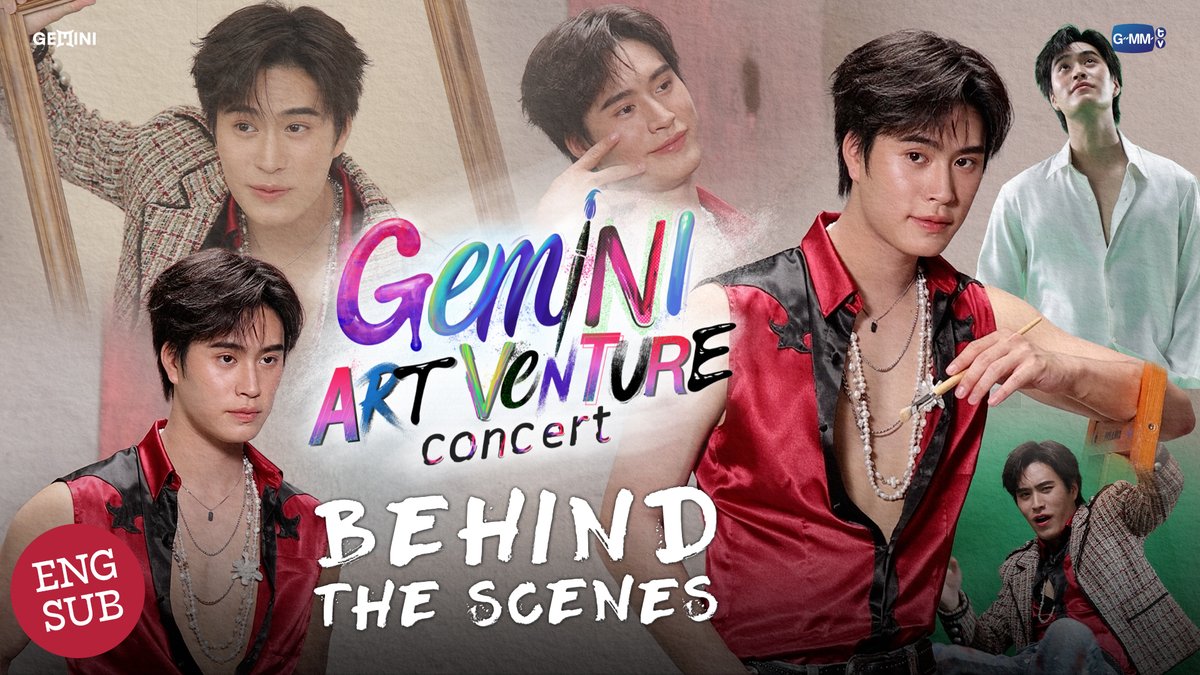[Behind The Scenes] GEMINI ART-VENTURE CONCERT 🎨 #GeminiConcert 🎥 GEMINI ART-VENTURE CONCERT 🗓️ 5-6 SEPTEMBER 2026 📍 BITEC LIVE And worldwide live streaming via TTM LIVE 📌 TICKETS FOR ALL SEATS WILL BE AVAILABLE ONLINE ONLY AT ThaiTicketMajor ON 11 JULY 2026 AT 10 AM (Regular ticket sales through all ThaiTicketMajor channels will start on 12 July at 10 AM) 🔗 MORE INFO : #GMMTV