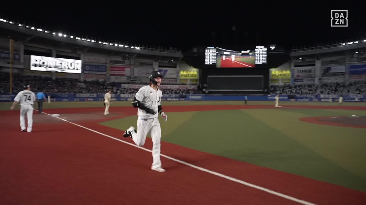 天の川よりも美しく🌌 七夕の夜空にはアーチがよく映える 藤原恭大にもホームラン ⚾️ロッテ×日本ハム #chibalotte #だったらDAZN