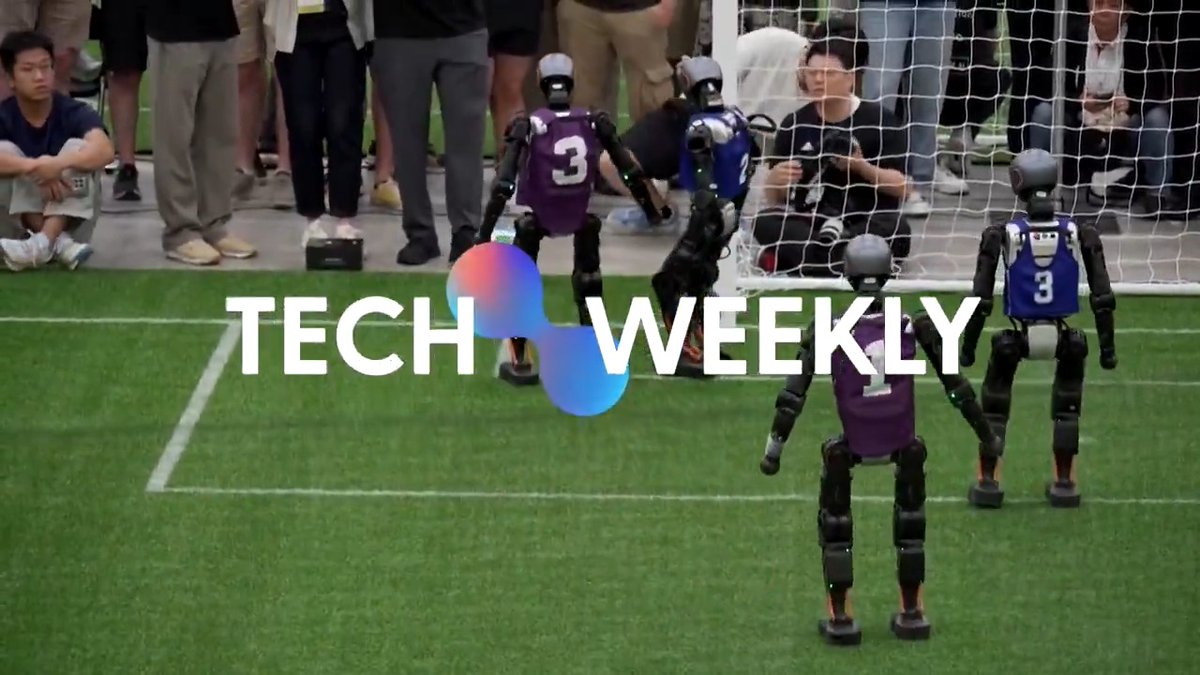 From Tesla beating market estimates and driving sales up to a robot footballer competition, these are the big tech stories of the week