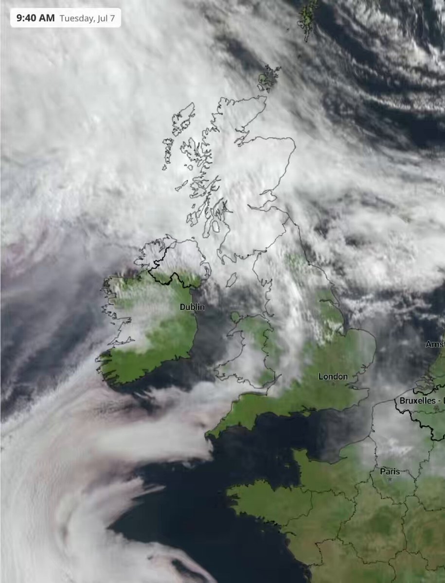 Sunshine extending to more areas this morning but still some cloud in parts of West and North as it continues to clear.