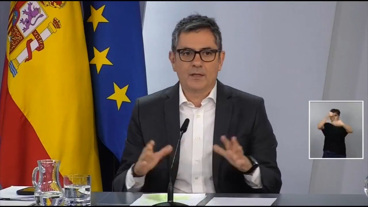 #EnDirecto | Bolaños: "La estrategia de la ultraderecha de interponer querellas todos los días contra personas simplemente por ser progresistas está generando una presión enorme en la Justicia y afecta a su prestigio. La mayoría quedan en nada. Urge regular la acusación popular"