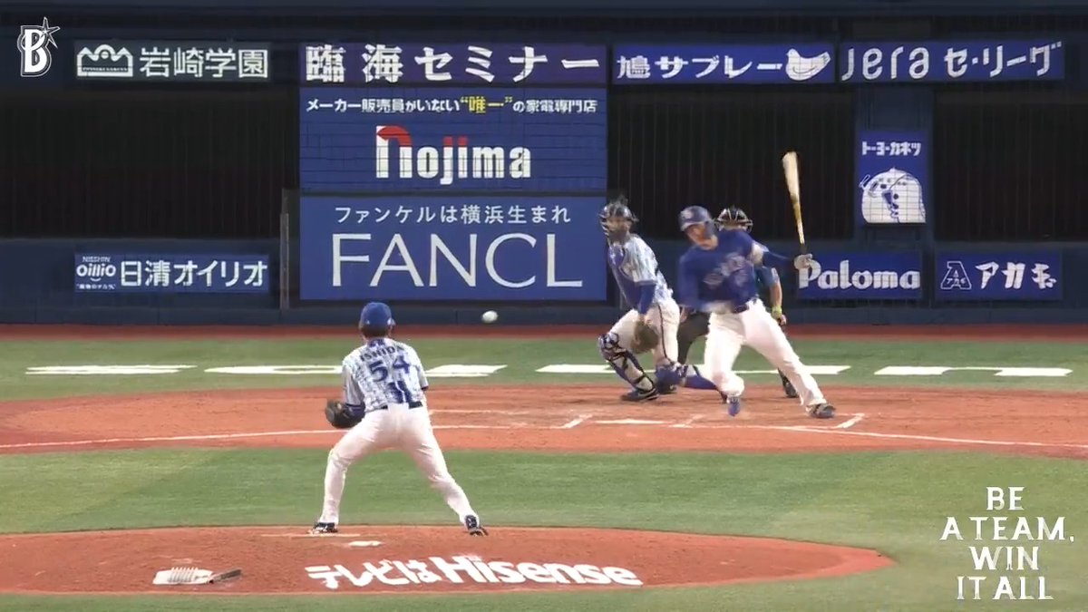 #石田裕太郎 選手は二死1.2塁のピンチを迎えるも、最後はピッチャーゴロに打ち取りピンチを抑える👍 7回表 DB 2 - 0 D #baystars