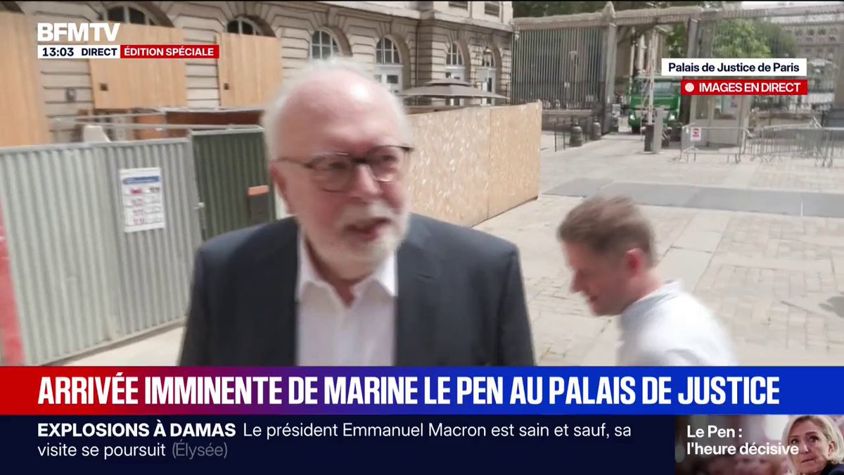 Procès en appel de Marine Le Pen: "Je pense qu'elle est tout aussi courageuse", estime Wallerand de Saint-Just, ancien trésorier du Front national