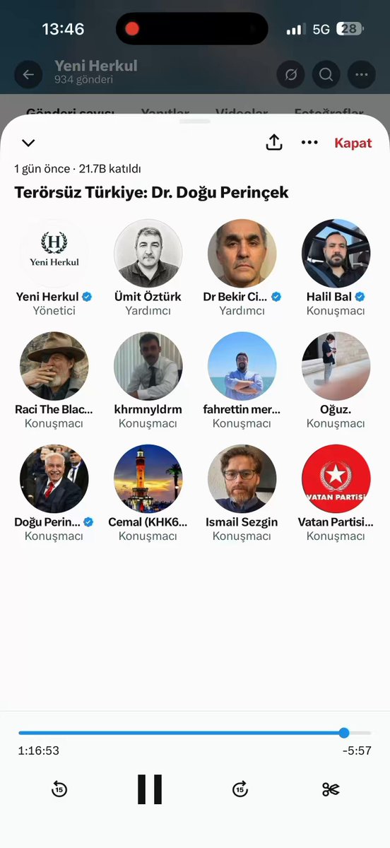 Bylock sinyali olup hiç kullanmalislar Bank Asya da parası da olanlar bile Yıllarca hapis yatti Sen Mahrem Yeşilin kankasi olarak Ingilterede Darbeden sonra mahrem baslari ile görüşüp Amerika da Möz ile görüşüp; Neden listeye girdim diyorsun?😊 Şaka mısın gercekmisin! Devlet seni listeye nasıl koymuş Istihbarati var zaten sen de mahrem yapı ile düzenli görüştügünü odalar da ikram ettin. He Ademin Yeşilin Möz ün Mahrem başı olduklarını hala bilmiyorum diyorsan! Jilet Dayinin dedigi gibi^O da Güzel HIKAYE^