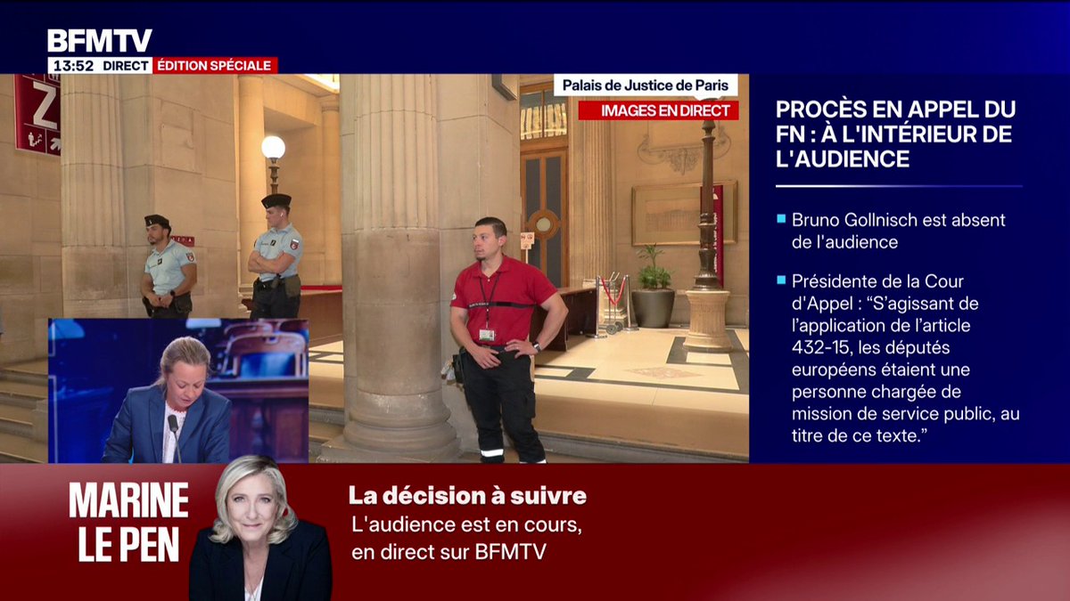 Procès en appel du RN: Marine Le Pen, condamnée à 15 mois ferme d'inéligibilité, peut a priori être candidate à la présidentielle