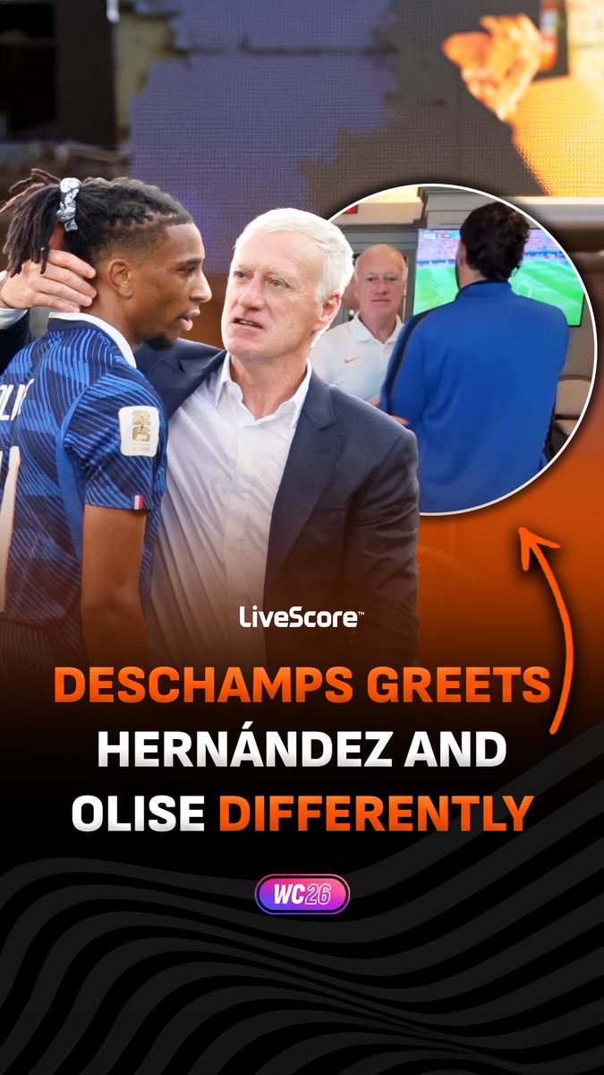 Didier Deschamps greeted Michael Olise and Theo Hernandez completely differently at France training 🤣😭