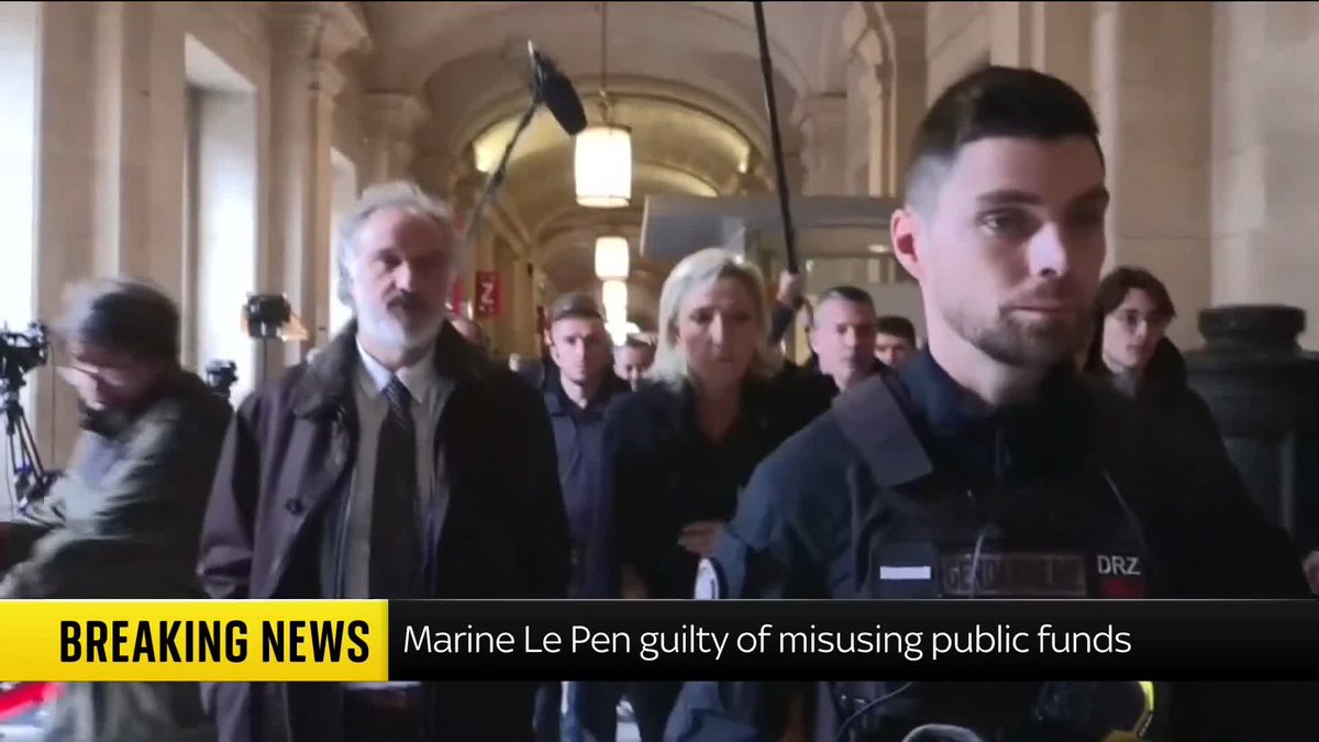 BREAKING: Far-right French leader Le Pen able to run in next presidential election after court ruling - but with an electronic tag Europe correspondent Alistair Bunkall has more details 📺 Sky 501, Virgin 602, Freeview 233 and YouTube