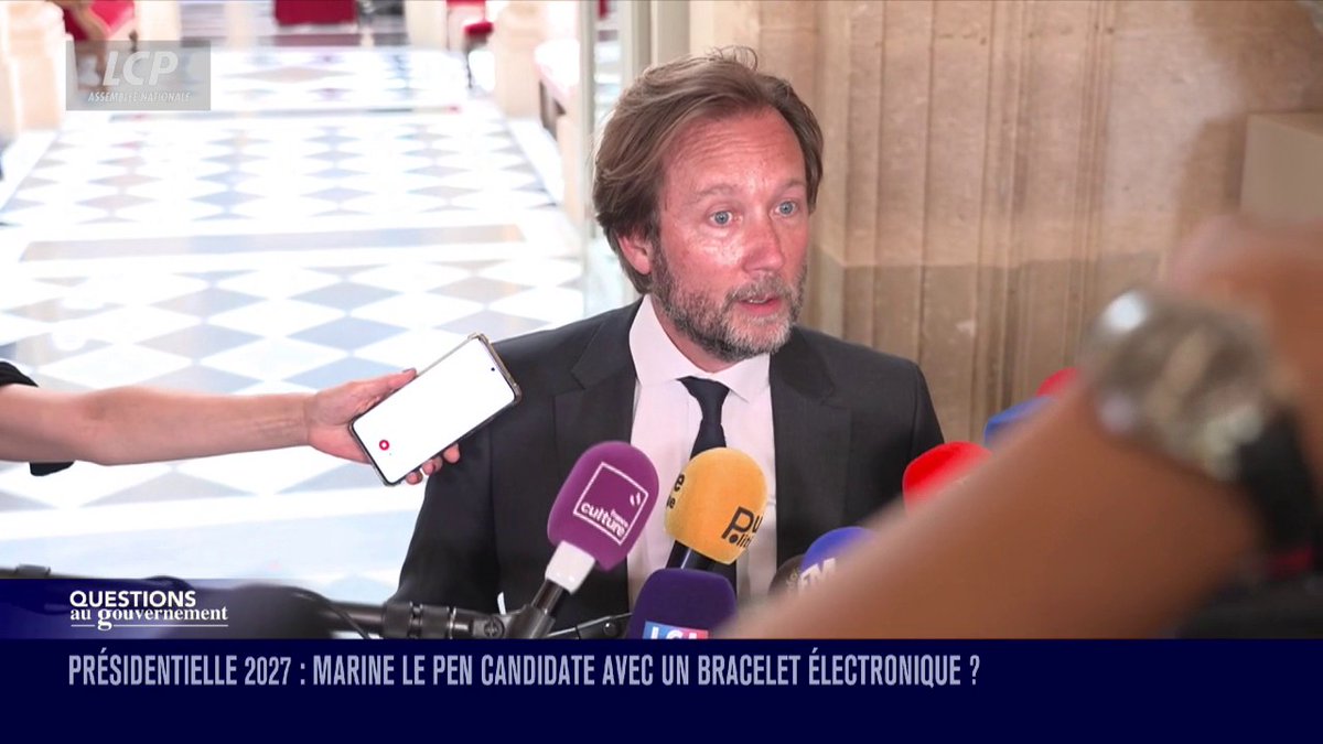 Condamnation de Marine Le Pen : "C'est une délinquante qui se présenterait [à l'élection présidentielle], elle est coupable de détournement de fonds publics", fait valoir Boris VALLAUD. #QAG