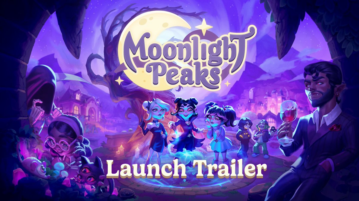 Welcome to #MoonlightPeaks, home to vampires, werewolves, seers, and many other creatures of the night.💜 Learn to survive on your own as you raise crops, master spells, make friends, claim hearts & so much more! Out now on Nintendo Switch, Switch 2, Google Play, and Steam!