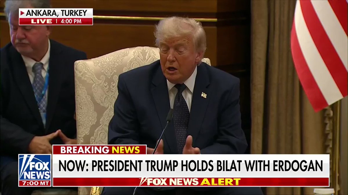 NEW: President Trump praises Turkey as a "great ally," suggesting his influence stopped the nation from entering a wider Middle East conflict with Israel. "They could have gotten into the fight, they're a very powerful military nation. They didn't do that.” "Maybe they didn't do that because of me. But they could have gotten into the fight on the other side.”