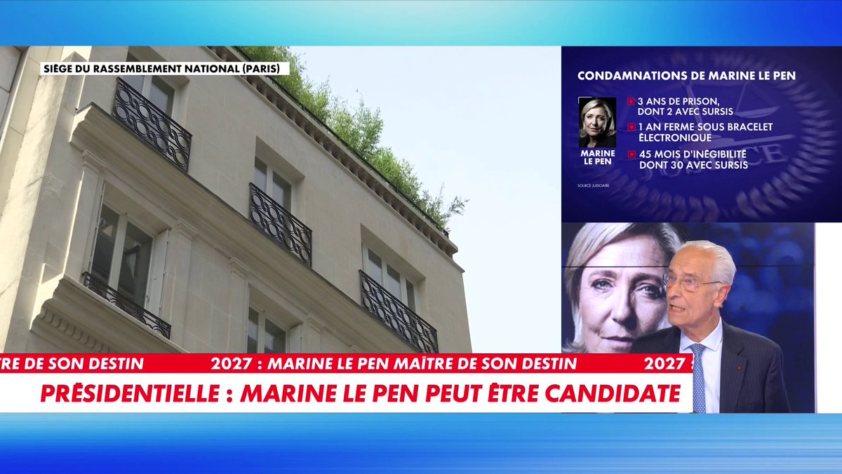 «Il n'y a plus aucun obstacle à la candidature de Marine Le Pen», affirme Jean-Yves Le Borgne, avocat, dans #120MinutesInfo Toute l'info est à retrouver sur