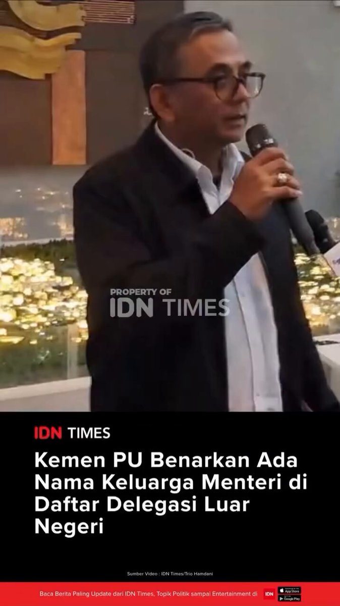 TEMAN-TEMAN Video Klrifikasinya.. Pak Apri Artoto Sekertaris Jendral Kementrian PU. Gimana Menurut Kalian manteman? Syukur kalo gitu APBN kita gak jadi dipakai🙃🙃