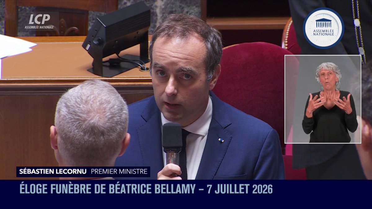 "Madame la députée Bellamy était le visage même de ce que peut être la gentillesse dans la relation humaine": Sébastien Lecornu rend hommage à la députée Horizons Béatrice Bellamy au nom du gouvernement #QAG