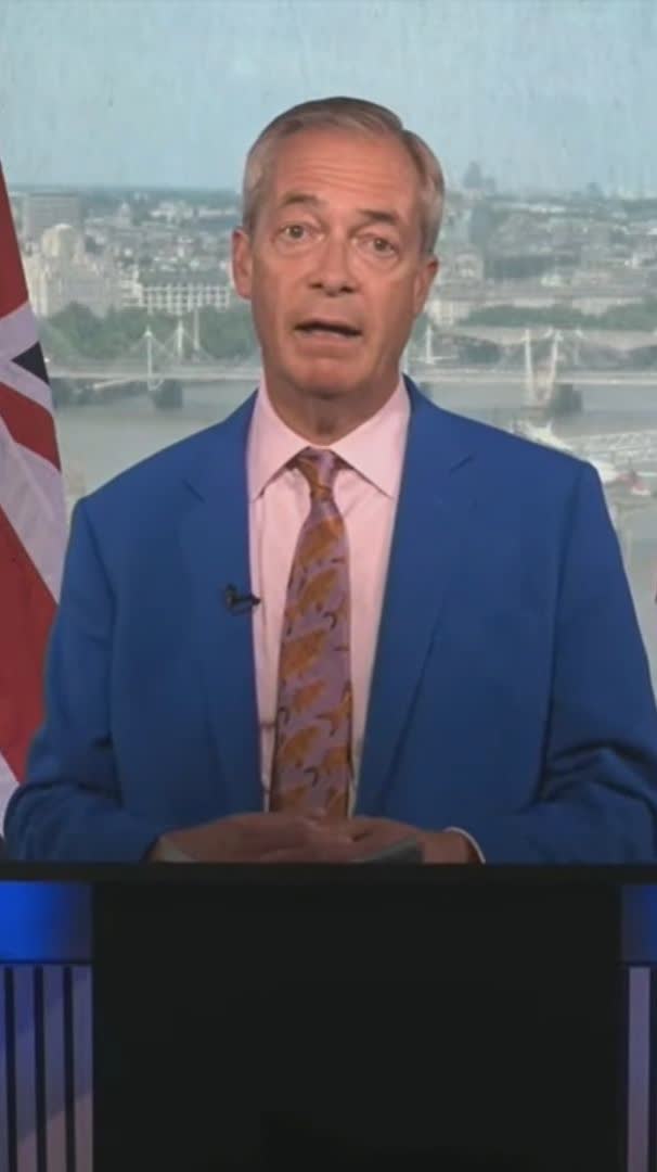 Nigel Farage resigns as MP, triggering by-election he says he will contest.