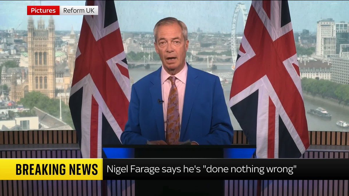 BREAKING: Reform UK leader Nigel Farage announces he will resign as an MP, triggering a by-election in Clacton in which he will run. Politics latest: 📺Sky 501 and YouTube