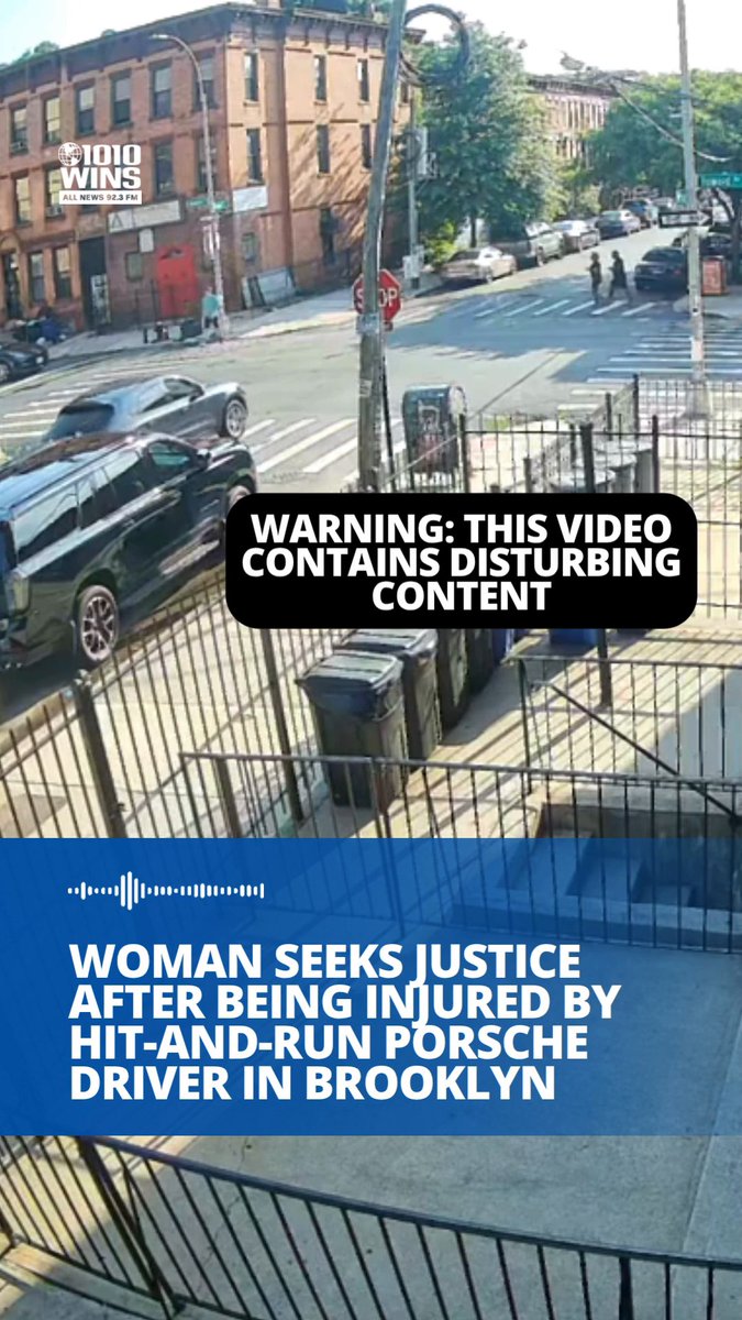 Woman seeks justice after being injured by hit-and-run Porsche driver in Brooklyn 🎤 @amandatalex reports 📸 Leaja Bond Gibbons