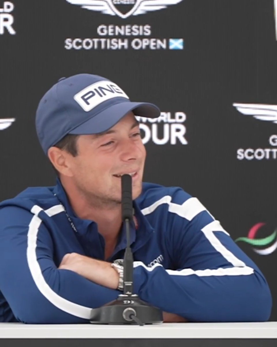 Viktor Hovland was asked if he expects some banter with English golfers this week ahead of the Norway-England match in the World Cup. "It's a very sensitive subject for them, so it might cut a little too deep there if I push too hard." 😂