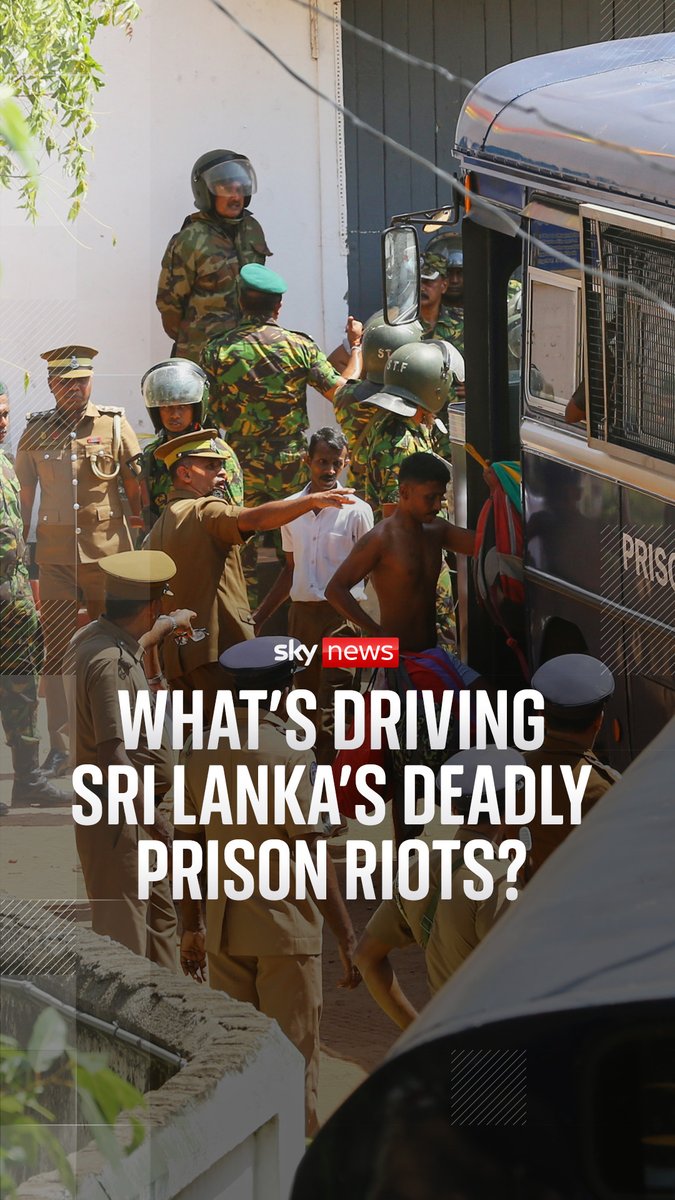 At least 27 people have been killed and more than 100 injured after a huge riot between inmates at a Sri Lankan prison in Negombo, about 22 miles from Colombo, the country's biggest city. It is unclear exactly what caused the violence, which began over the weekend and continued until Monday. Cordelia Lynch explains what's behind the riots. 🔗