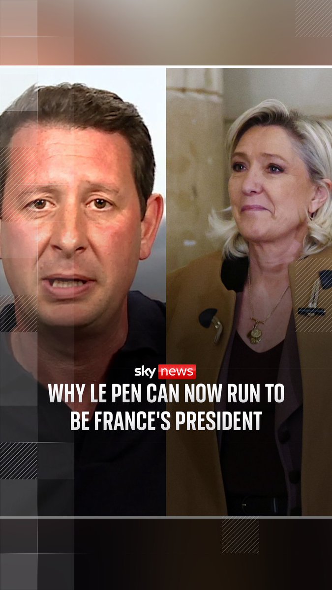 A French appeals court has cleared the way for Marine Le Pen to run in the 2027 presidential election, after she received a five-year ban from public office in March 2025 for embezzling more than €4m from the European Parliament. Alistair Bunkall explains what Marine Le Pen's court decision means for French politics.