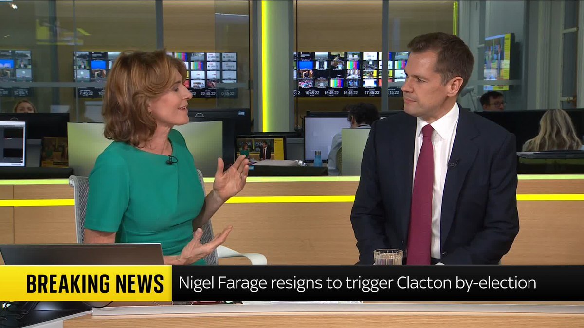"Nigel has got the courage of his convictions to put his career on the line." Reform UK treasury spokesperson Robert Jenrick says it is up to the people of Clacton to decide Nigel Farage's political future. 📺 Sky 501, Virgin 602, Freeview 233, YouTube