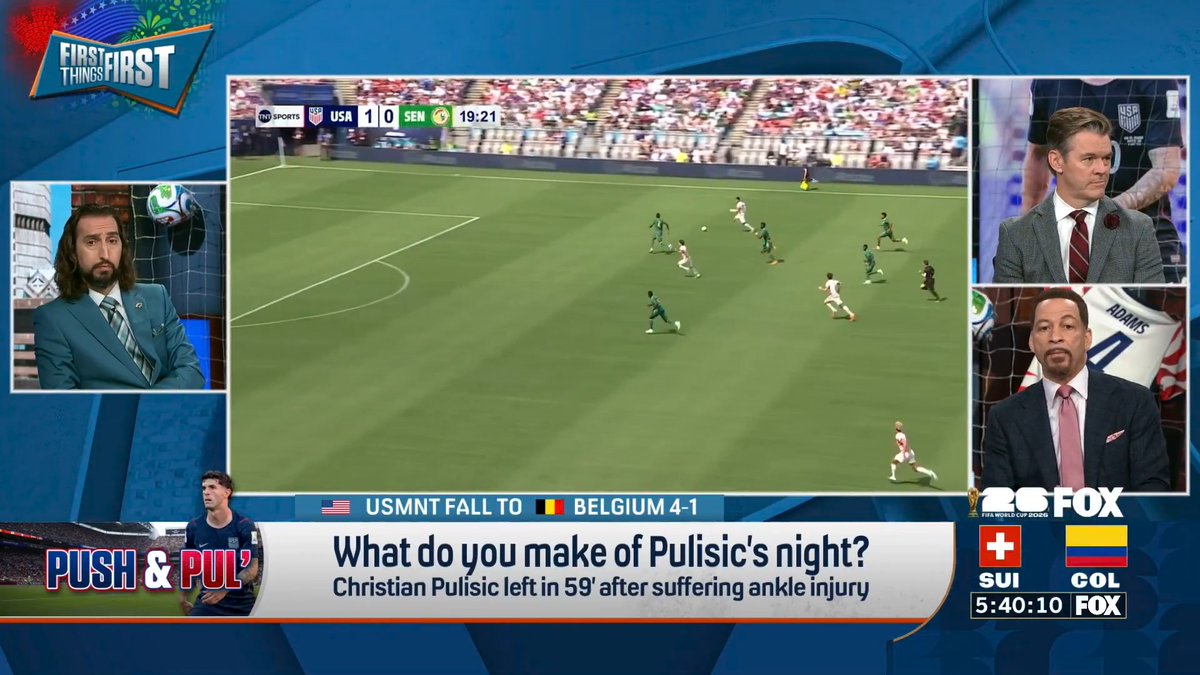 .Chris Broussard reacts to Christian Pulisic’s FIFA World Cup™ performance: “It seems like injuries are taking a toll on his game.”