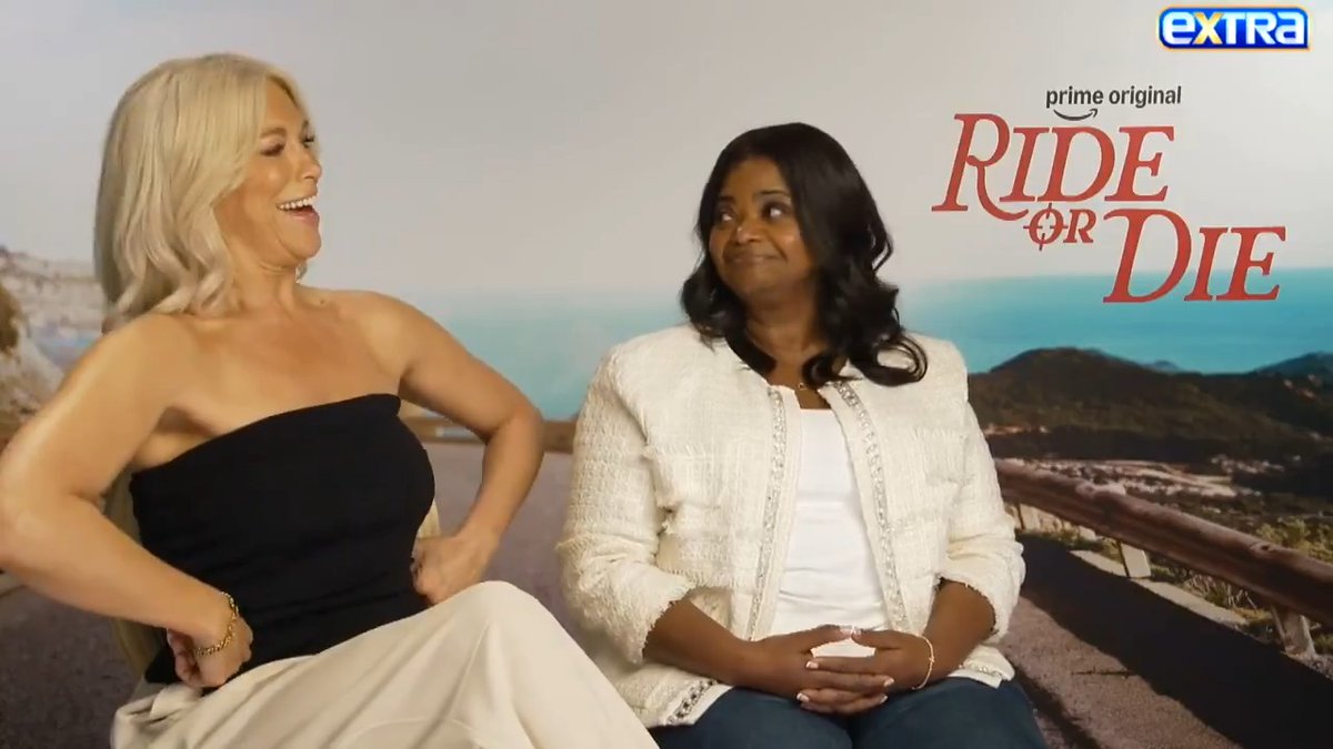 Hannah Waddingham talks doing her own action in #RideOrDie... while Octavia Spencer let the stunt people do their thing! 😅 Watch more 🔗:
