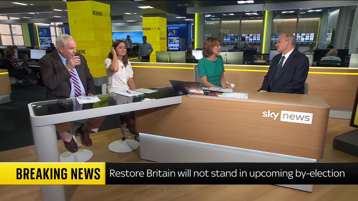"There is a concern that there could be two by-elections." Liberal Democrats leader Sir Ed Davey says the by-election in Clacton should be delayed until after the parliamentary investigation into Nigel Farage's finances is completed. 📺 Sky 501