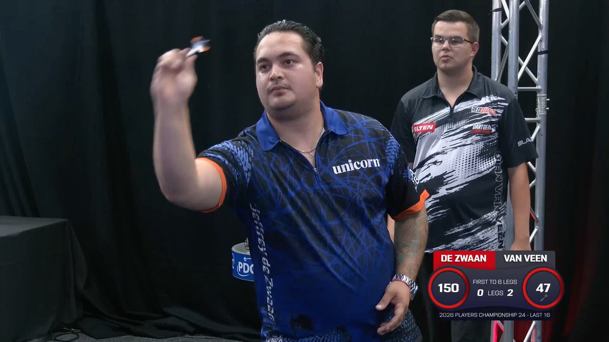Jeffrey de Zwaan produces a delightful 150 checkout against Gian van Veen 🤩 📺 #PC24