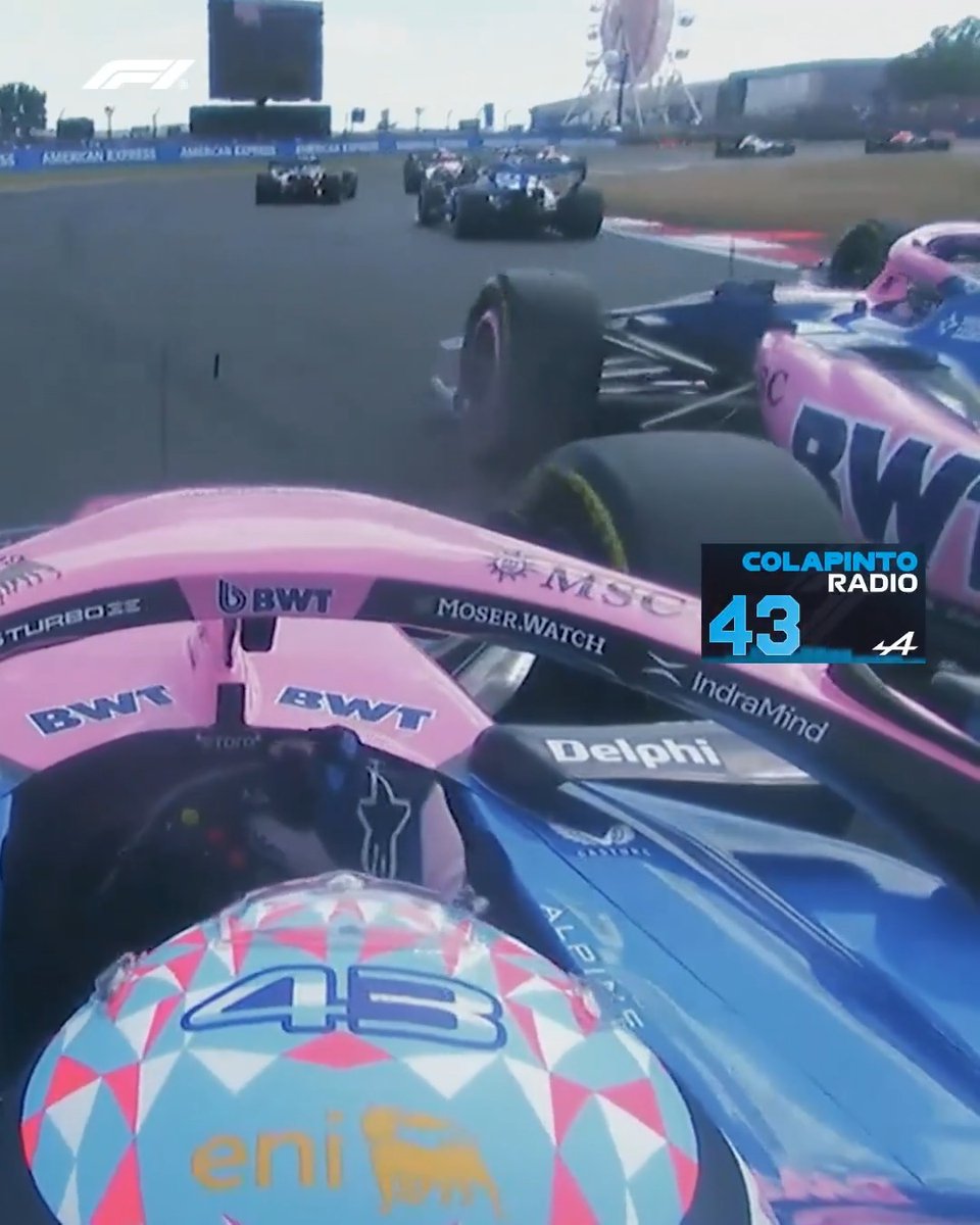 It was an eventful race start for Franco... including THAT save 😮💨 Click to watch the top 10 onboards from Silverstone on YouTube now! 👇 #F1 #BritishGP
