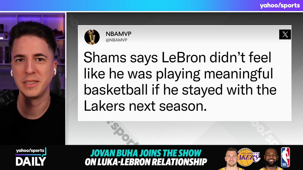 .Jovan Buha breaks down why the Lakers-LeBron split went beyond contract negotiations. (via Yahoo Sports Daily)