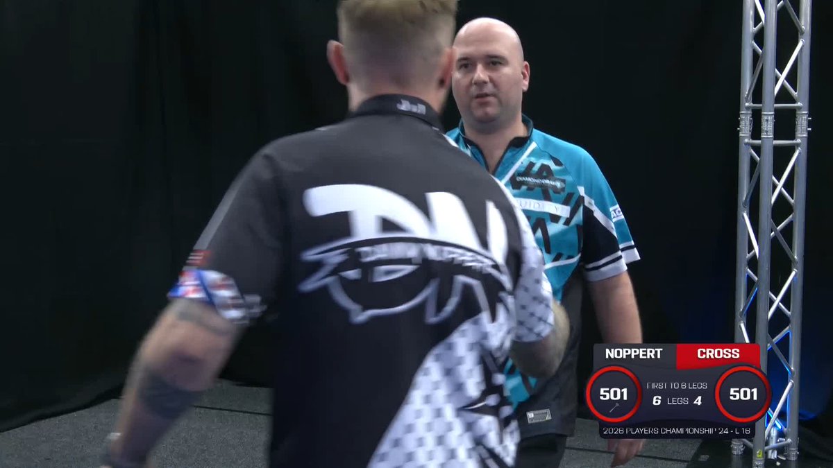 NOPPERT ADVANCES! Danny Noppert is through to the quarter-finals in Leicester, as the Dutchman beats Rob Cross 6-4 and will take on Luke Woodhouse for a place in the last four! 📺 #PC24