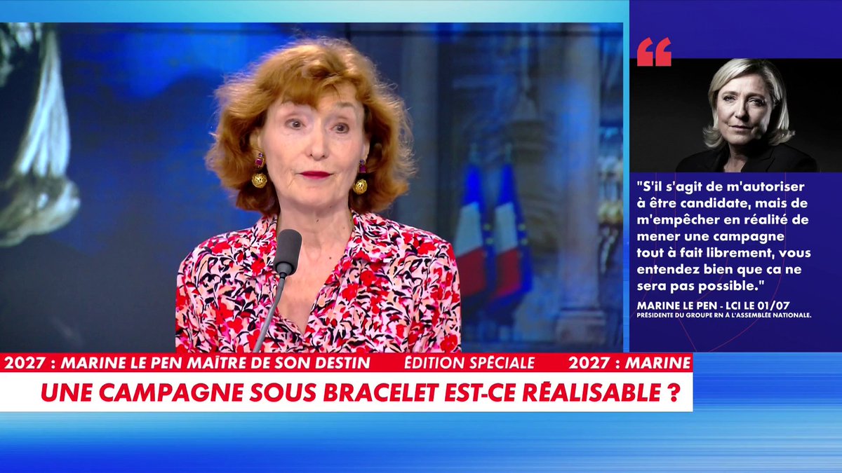 «En réalité le juge n'a pas voulu se mêler de politique», estime Noëlle Lenoir, avocate et ancienne ministre, sur le plateau de #Punchline à propos de la condamnation en appel de Marine Le Pen Toute l'info est à retrouver sur