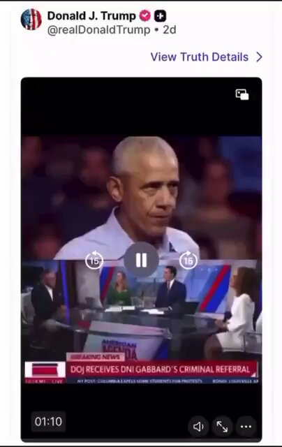 Wow 💥💥 President Trump posts this video for the THIRD TIME. OBAMA WILL BE ARRESTED. (Hold on! It’s TIMING) 👋🏼👋🏼☠️ ABSOLUTELY GUARANTEED!!! 💥💥💥💥💥💥💥💥💥💥💥💥