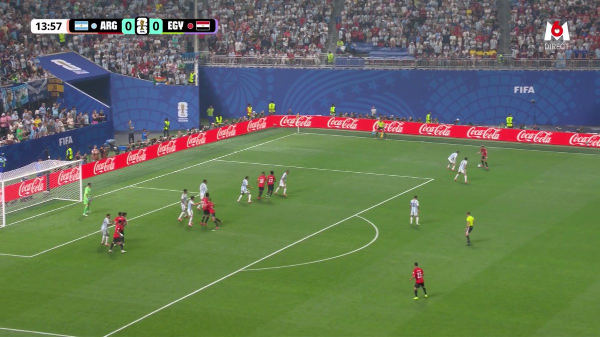 🚨🚨 ÉNORME SENSATION !!!! L’ÉGYPTE 🇪🇬 MÈNE FACE À L’ARGENTINE 🇦🇷 ET C’EST MÉRITÉ !!!!!!! LES ARGENTINS DORMENT TELLEMENT ET SE FONT SECOUER 😴 1-0 après 15 minutes de jeu. 🎥 M6 - Coupe du Monde de la FIFA 2026™